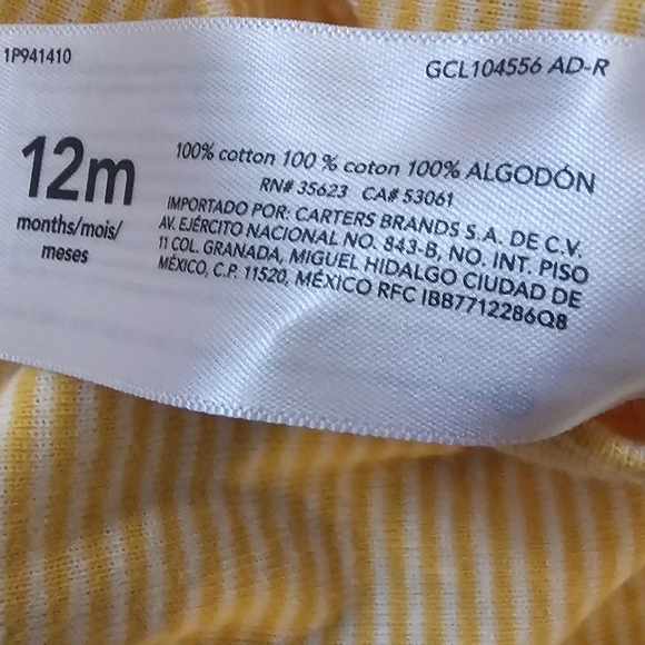 Carter's 9-12 Month's Girls Bodysuit and Jacket - Picture 8 of 11